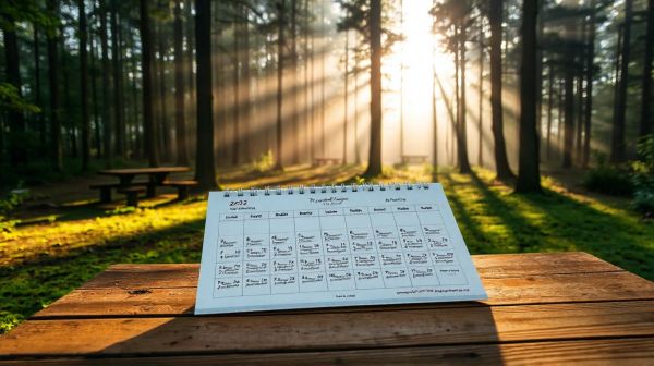 Calendrier des événements majeurs pour le camping en 2023