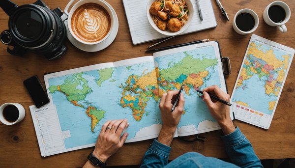 Planifier un itinéraire pour des vacances entre amis
